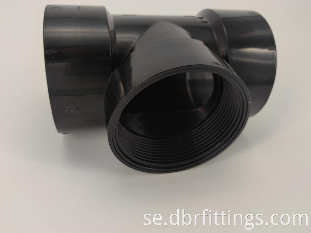 cUPC ABS fittings CLEANOUT TEE WITH PLUG
